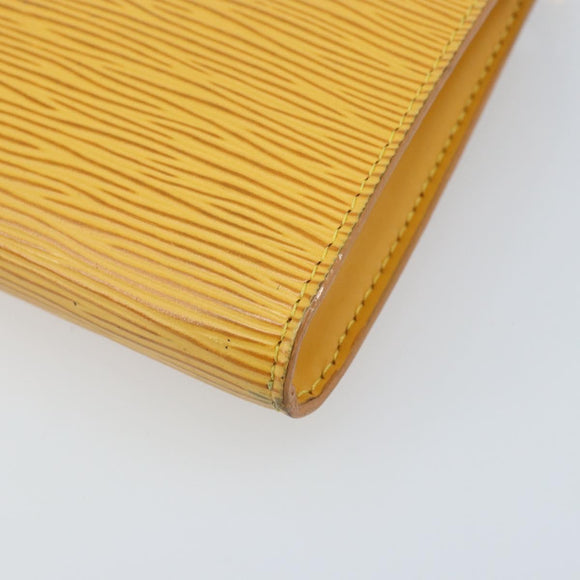 LOUIS VUITTON Epi Pochette Accessoires Pouch Yellow M52949 LV Auth LNZ299