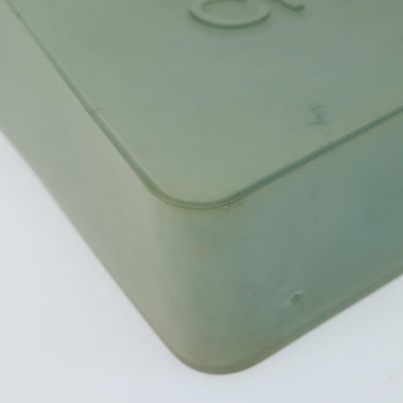 CHANEL Tote Bag Rubber Green CC Auth LNZ300