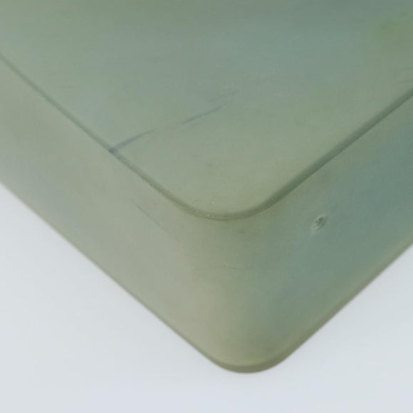 CHANEL Tote Bag Rubber Green CC Auth LNZ300
