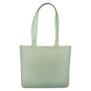 CHANEL Tote Bag Rubber Green CC Auth LNZ300-3