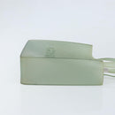 CHANEL Tote Bag Rubber Green CC Auth LNZ300-4