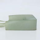 CHANEL Tote Bag Rubber Green CC Auth LNZ300-5