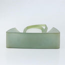 CHANEL Tote Bag Rubber Green CC Auth LNZ300-9