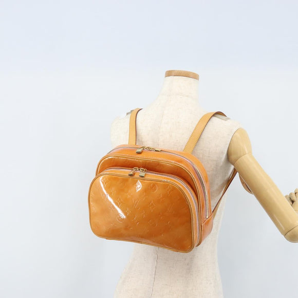 LOUIS VUITTON Monogram Vernis Marley Backpack Pink M91039 LV Auth LNZ301