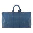 LOUIS VUITTON Epi Keepall 50 Boston Bag Blue M42965 LV Auth LNZ303-2