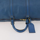 LOUIS VUITTON Epi Keepall 50 Boston Bag Blue M42965 LV Auth LNZ303-7
