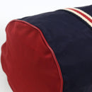 GUCCI Sherry Line Hand Bag Nylon 2way Navy Red 189657 Auth LNZ304-9