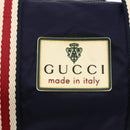 GUCCI Sherry Line Hand Bag Nylon 2way Navy Red 189657 Auth LNZ304-19