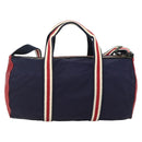 GUCCI Sherry Line Hand Bag Nylon 2way Navy Red 189657 Auth LNZ304-2