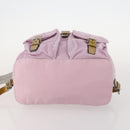 PRADA Backpack Nylon Pink Silver Auth LNZ309-5