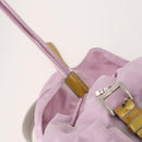 PRADA Backpack Nylon Pink Silver Auth LNZ309-22