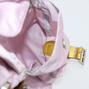 PRADA Backpack Nylon Pink Silver Auth LNZ309-26