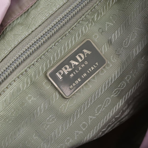 PRADA Backpack Nylon Pink Silver Auth LNZ309