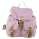 PRADA Backpack Nylon Pink Silver Auth LNZ309-13