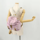 PRADA Backpack Nylon Pink Silver Auth LNZ309-30