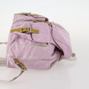 PRADA Backpack Nylon Pink Silver Auth LNZ309-3