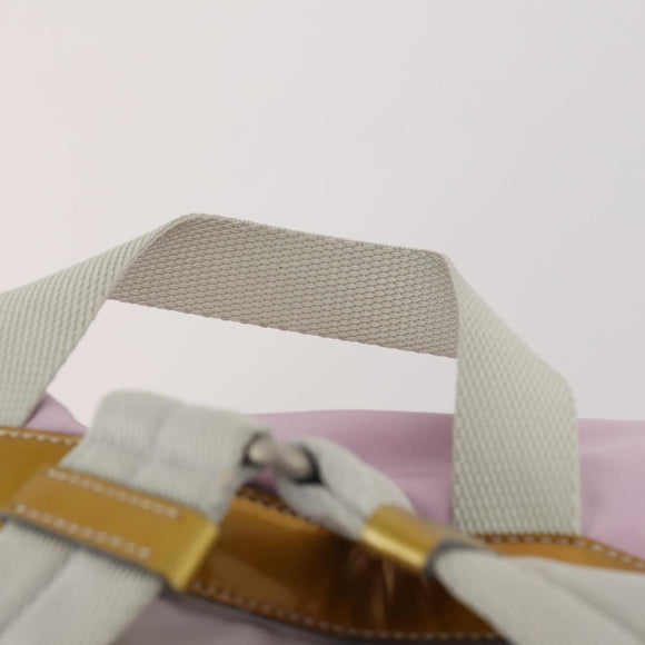 PRADA Backpack Nylon Pink Silver Auth LNZ309