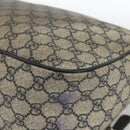 GUCCI GG Supreme Shoulder Bag PVC Navy Silver 246881 Auth LNZ310-12