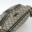 GUCCI GG Supreme Shoulder Bag PVC Navy Silver 246881 Auth LNZ310-6