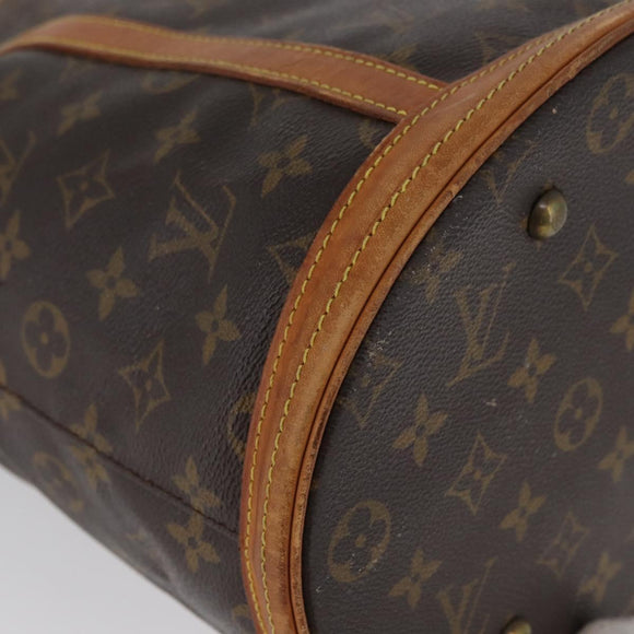 LOUIS VUITTON Monogram Bucket GM Shoulder Bag M42236 LV Auth LNZ312