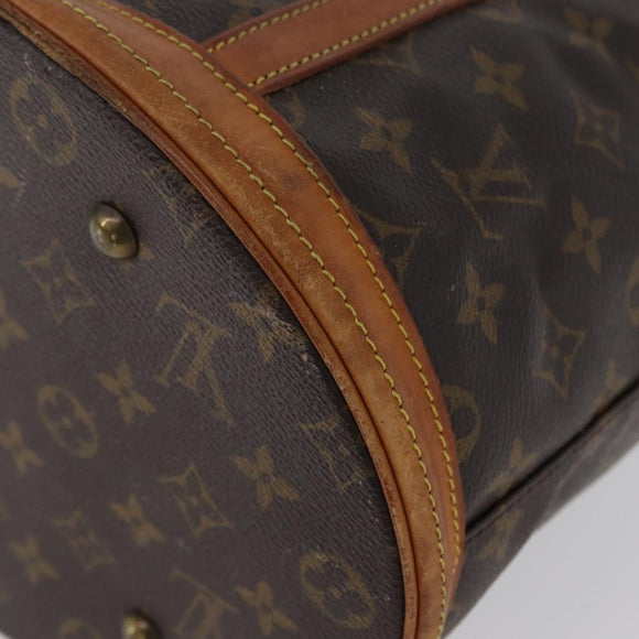 LOUIS VUITTON Monogram Bucket GM Shoulder Bag M42236 LV Auth LNZ312