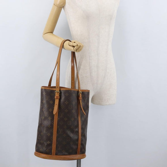 LOUIS VUITTON Monogram Bucket GM Shoulder Bag M42236 LV Auth LNZ312
