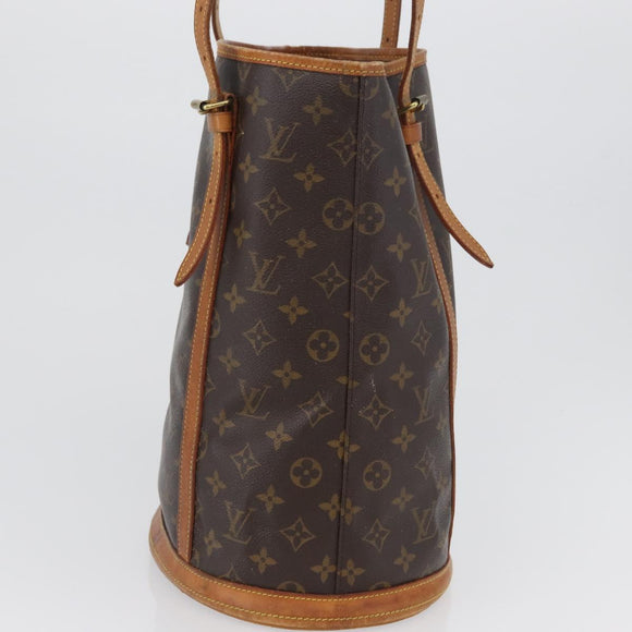 LOUIS VUITTON Monogram Bucket GM Shoulder Bag M42236 LV Auth LNZ312
