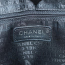 CHANEL Chain Camelia Shoulder Bag Tweed Purple Silver CC Auth LNZ320SAv-22