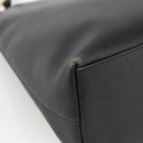 GUCCI Bamboo Shoulder Bag Leather Black Gold 001 3006 Auth LNZ326-15