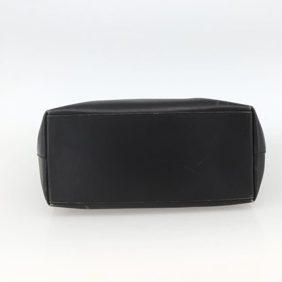 GUCCI Bamboo Shoulder Bag Leather Black Gold 001 3006 Auth LNZ326