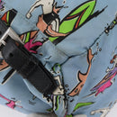 PRADA Backpack Nylon Light Blue Silver Auth LNZ330-18