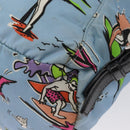 PRADA Backpack Nylon Light Blue Silver Auth LNZ330-9