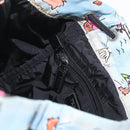 PRADA Backpack Nylon Light Blue Silver Auth LNZ330-25