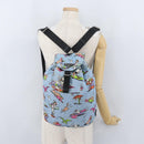 PRADA Backpack Nylon Light Blue Silver Auth LNZ330-27