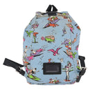 PRADA Backpack Nylon Light Blue Silver Auth LNZ330-2