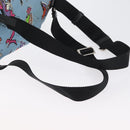 PRADA Backpack Nylon Light Blue Silver Auth LNZ330-8