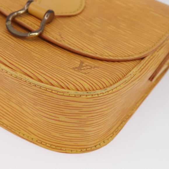 LOUIS VUITTON Epi Saint Cloud PM Shoulder Bag Yellow M52219 LV Auth LNZ331