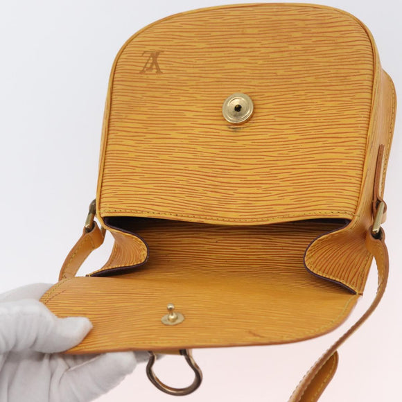 LOUIS VUITTON Epi Saint Cloud PM Shoulder Bag Yellow M52219 LV Auth LNZ331