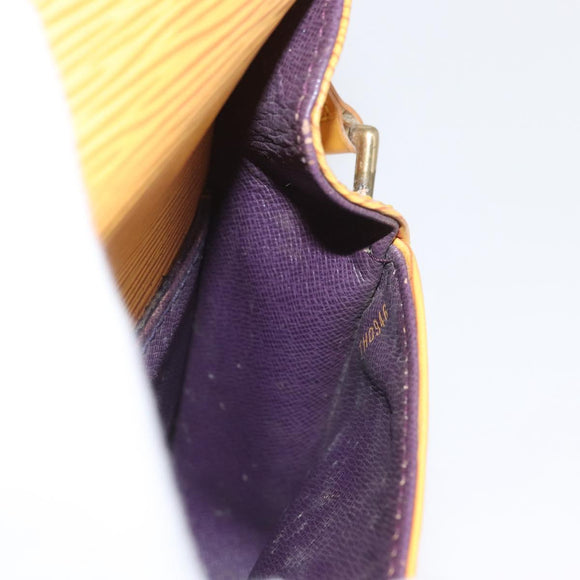 LOUIS VUITTON Epi Saint Cloud PM Shoulder Bag Yellow M52219 LV Auth LNZ331