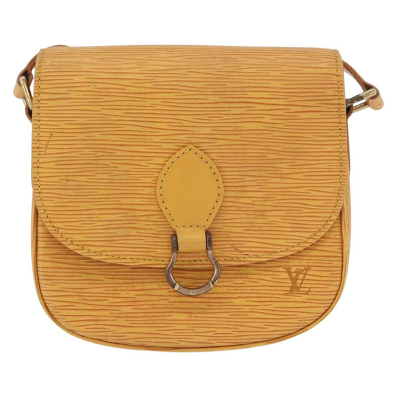 LOUIS VUITTON Epi Saint Cloud PM Shoulder Bag Yellow M52219 LV Auth LNZ331