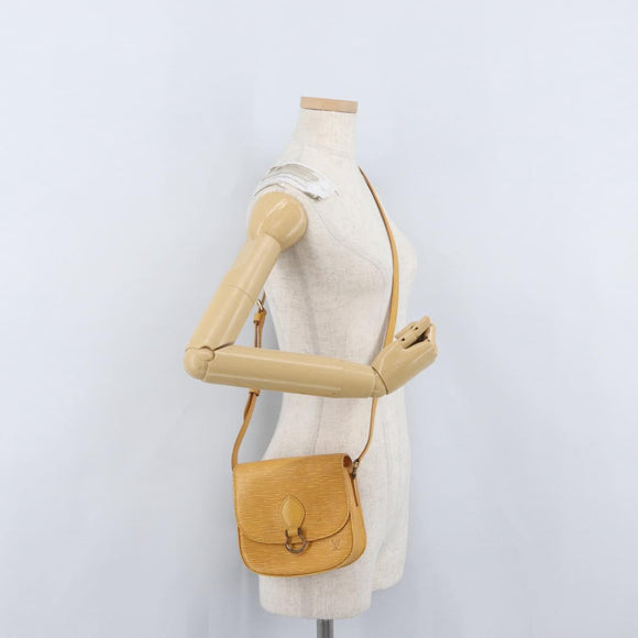 LOUIS VUITTON Epi Saint Cloud PM Shoulder Bag Yellow M52219 LV Auth LNZ331