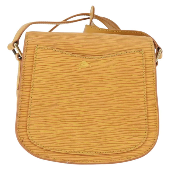 LOUIS VUITTON Epi Saint Cloud PM Shoulder Bag Yellow M52219 LV Auth LNZ331