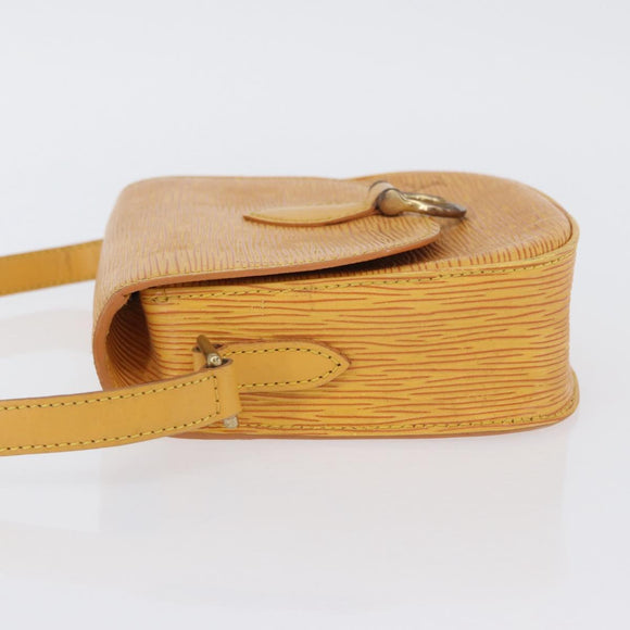 LOUIS VUITTON Epi Saint Cloud PM Shoulder Bag Yellow M52219 LV Auth LNZ331