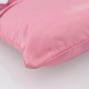 PRADA Shoulder Bag Nylon Leather Pink Silver Auth LNZ333-15