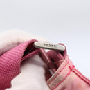 PRADA Shoulder Bag Nylon Leather Pink Silver Auth LNZ333-9