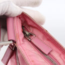 PRADA Shoulder Bag Nylon Leather Pink Silver Auth LNZ333-10