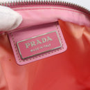 PRADA Shoulder Bag Nylon Leather Pink Silver Auth LNZ333-19