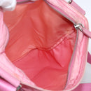 PRADA Shoulder Bag Nylon Leather Pink Silver Auth LNZ333-20