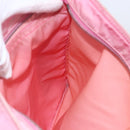 PRADA Shoulder Bag Nylon Leather Pink Silver Auth LNZ333-21