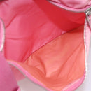PRADA Shoulder Bag Nylon Leather Pink Silver Auth LNZ333-22